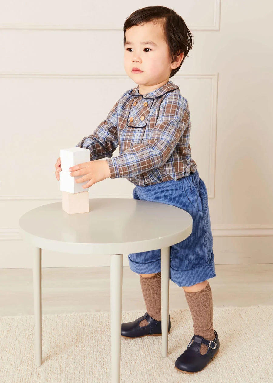 Winchester Tartan Shirt for Baby Boys - Soft Plaid Button-Up Shirt for Infants & Toddlers - Perfect for Family Photos, Holidays & Special Occasions