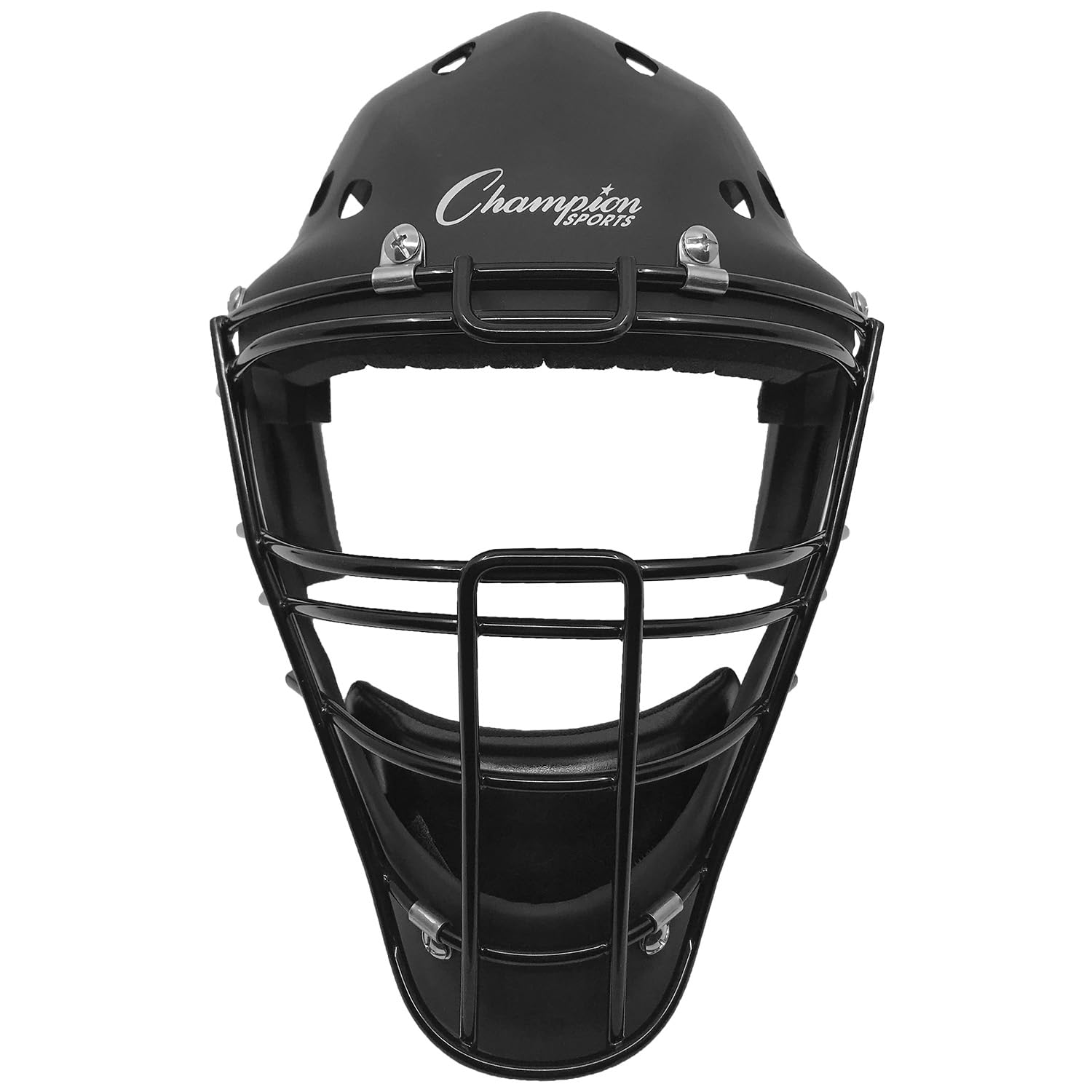 Champion Sports Hockey Style Catcher's Helmet Mask - Baseball & Softball Protective Gear for Catchers - Perfect for Youth & Adult Games, Practices & Training Sessions