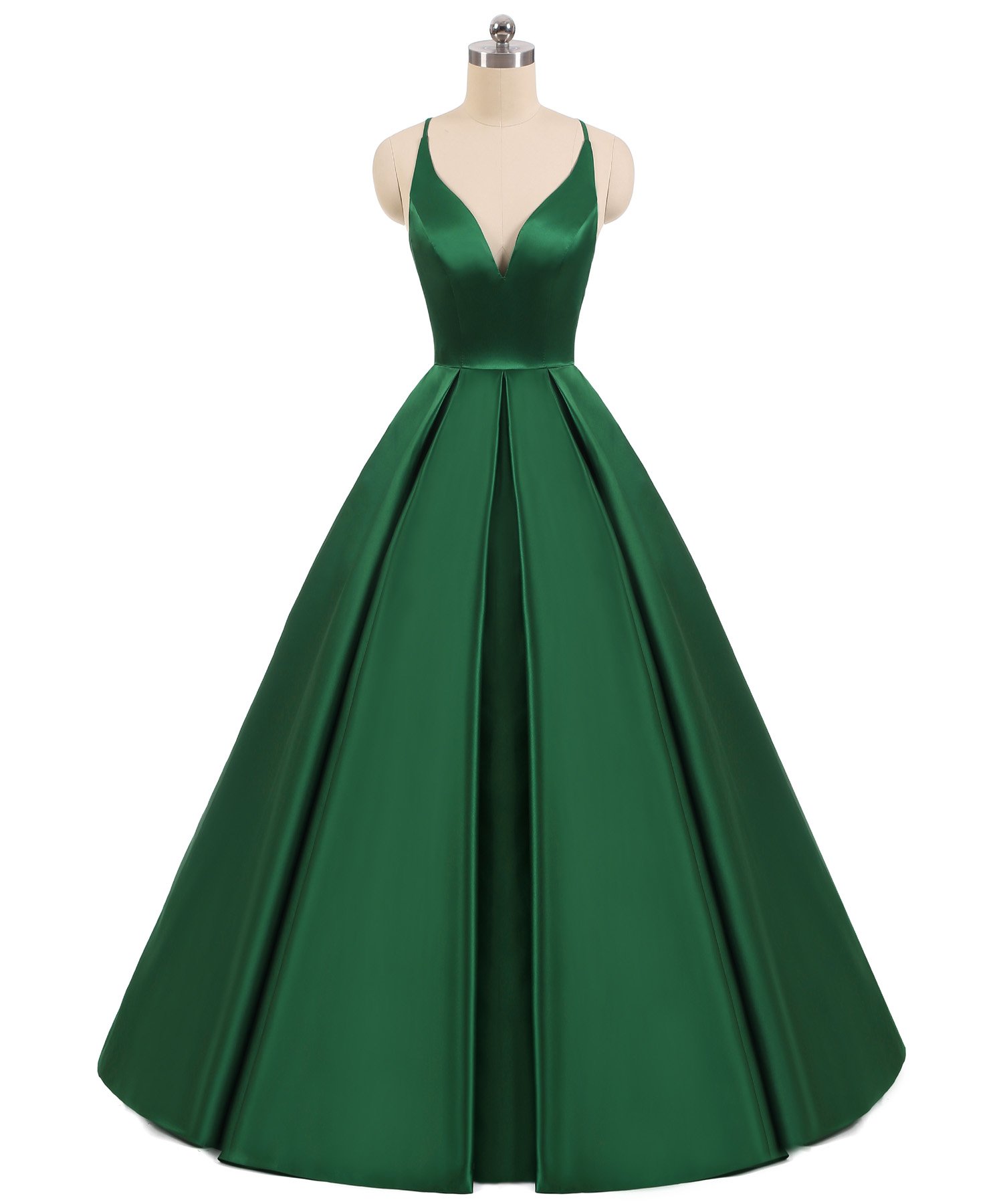 Elegant Backless Deep V-Neck Long A-Line Prom Dress for Evening Parties & Formal Events - Lemai Women's Gowns for Homecoming, Ball, Wedding Guest & Special Occasions