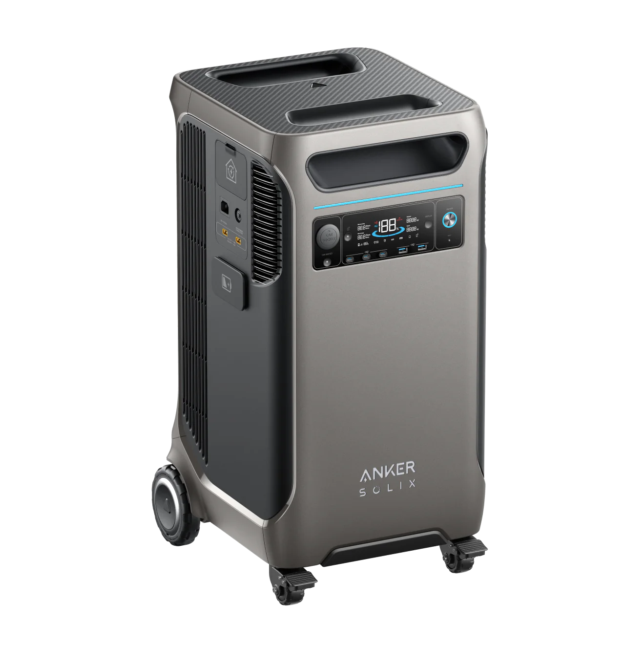 Anker SOLIX F3800 Portable Power Station with Solar Panel - 3840Wh Solar Generator Kit for Home Backup, Camping, RV & Emergency Power Outages