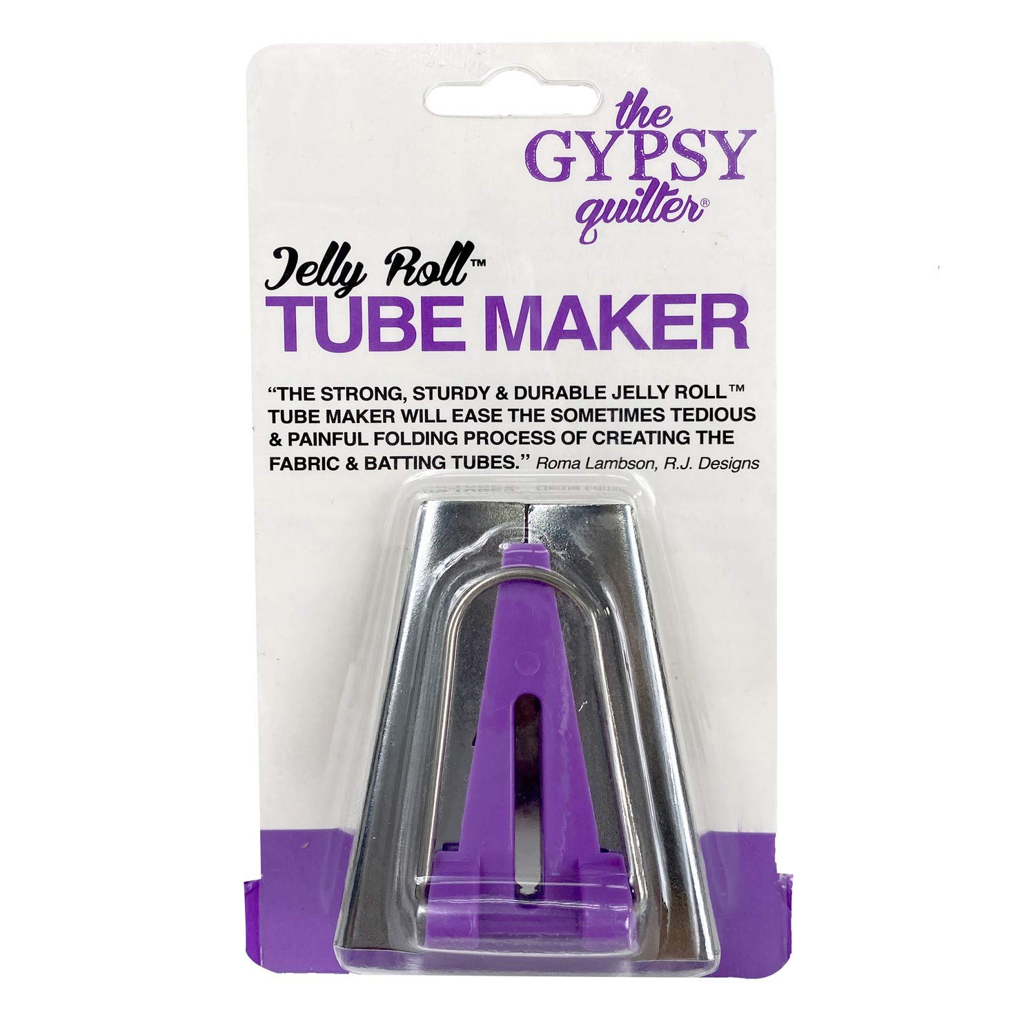 Gypsy Quilter Jelly Roll Tube Maker Rulers & Accessories - Purple Quilting Tools for DIY Craft Projects | Perfect for Quilt Making, Sewing & Fabric Organization