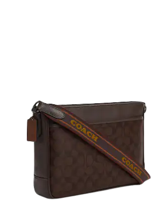 Coach District Crossbody Bag in Colorblock Signature Canvas - Stylish & Durable for Women | Perfect for Work, Travel & Everyday Use