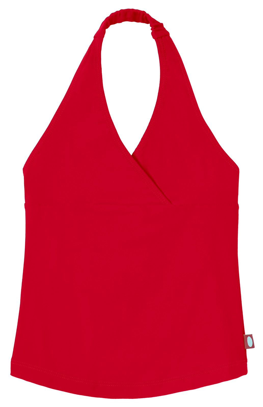 City Threads Girls UPF50+ Halter Tankini Bikini Top with Rash Guard for Sun Protection - Perfect for Beach, Pool, and Summer Water Activities