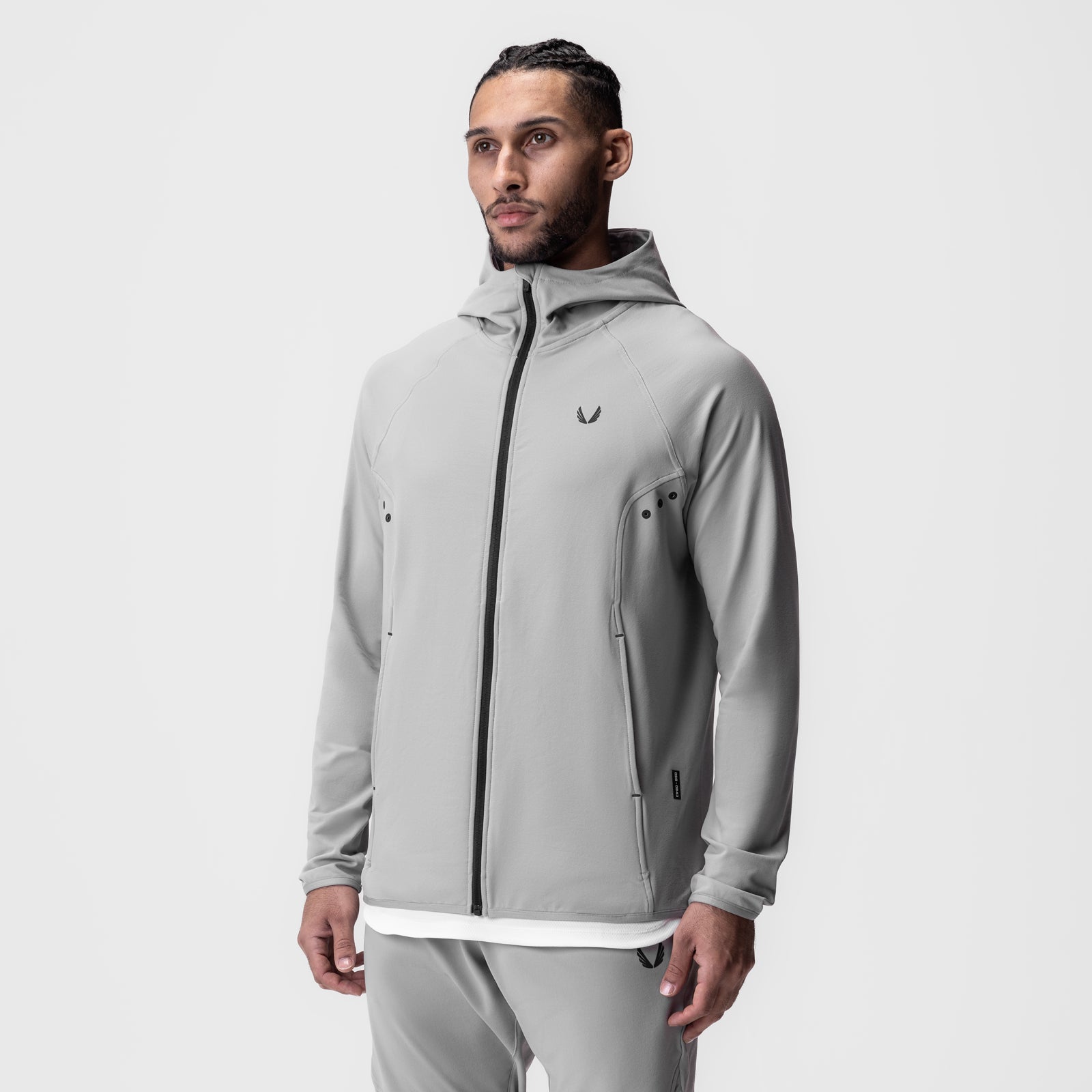0943 Performance Fleece Zip Hoodie for Men & Women - Slate Grey | Warm & Comfortable Pullover for Outdoor Activities, Gym & Casual Wear
