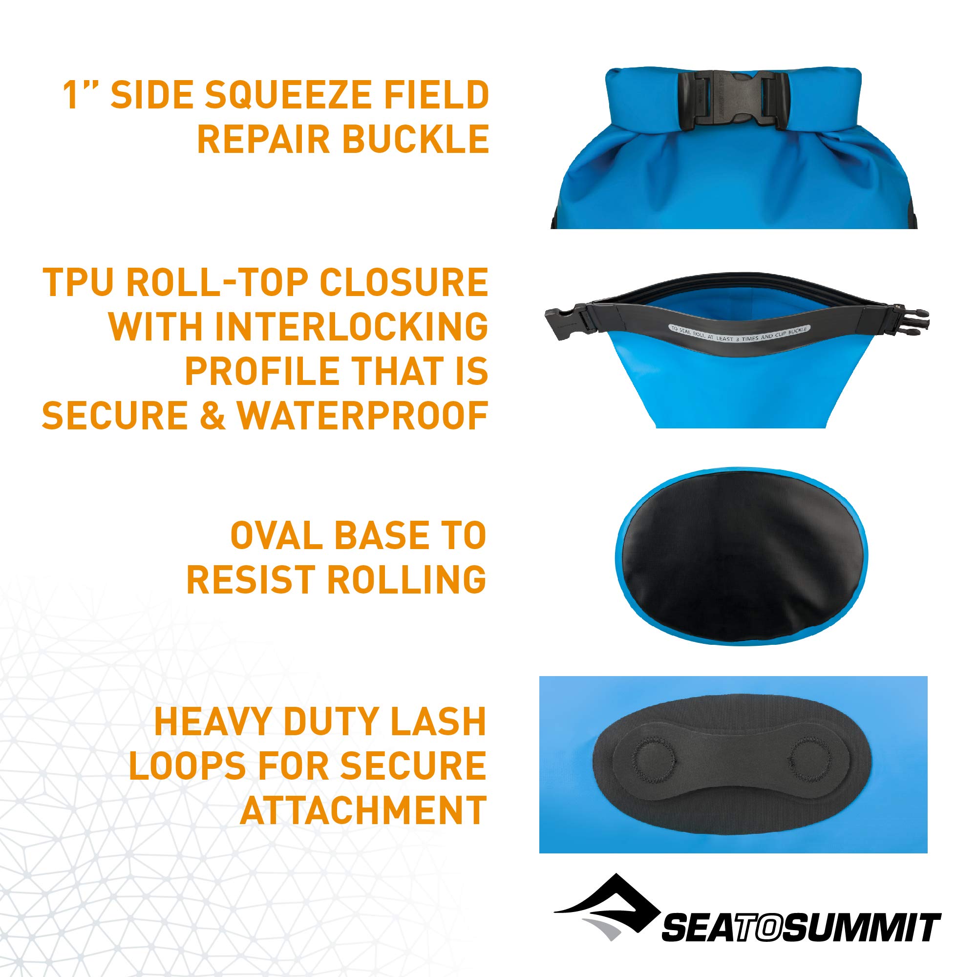 Sea to Summit Hydraulic Dry Pack - Waterproof Heavy-Duty Backpack for Hiking, Camping & Outdoor Adventures