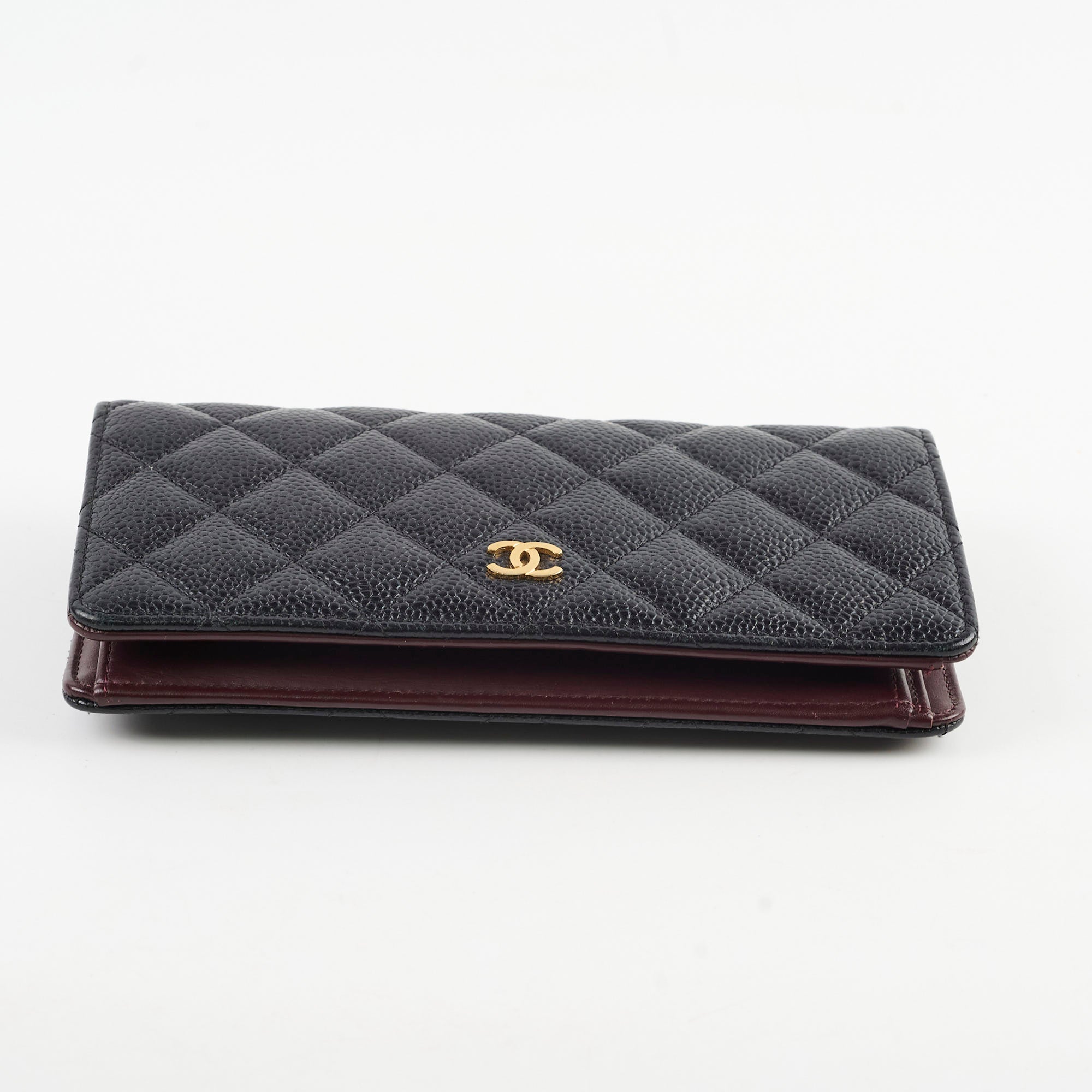 Chanel Black Long Caviar Wallet Series 21 - Luxury Leather Card Holder for Women | Perfect for Everyday Use, Travel & Special Occasions