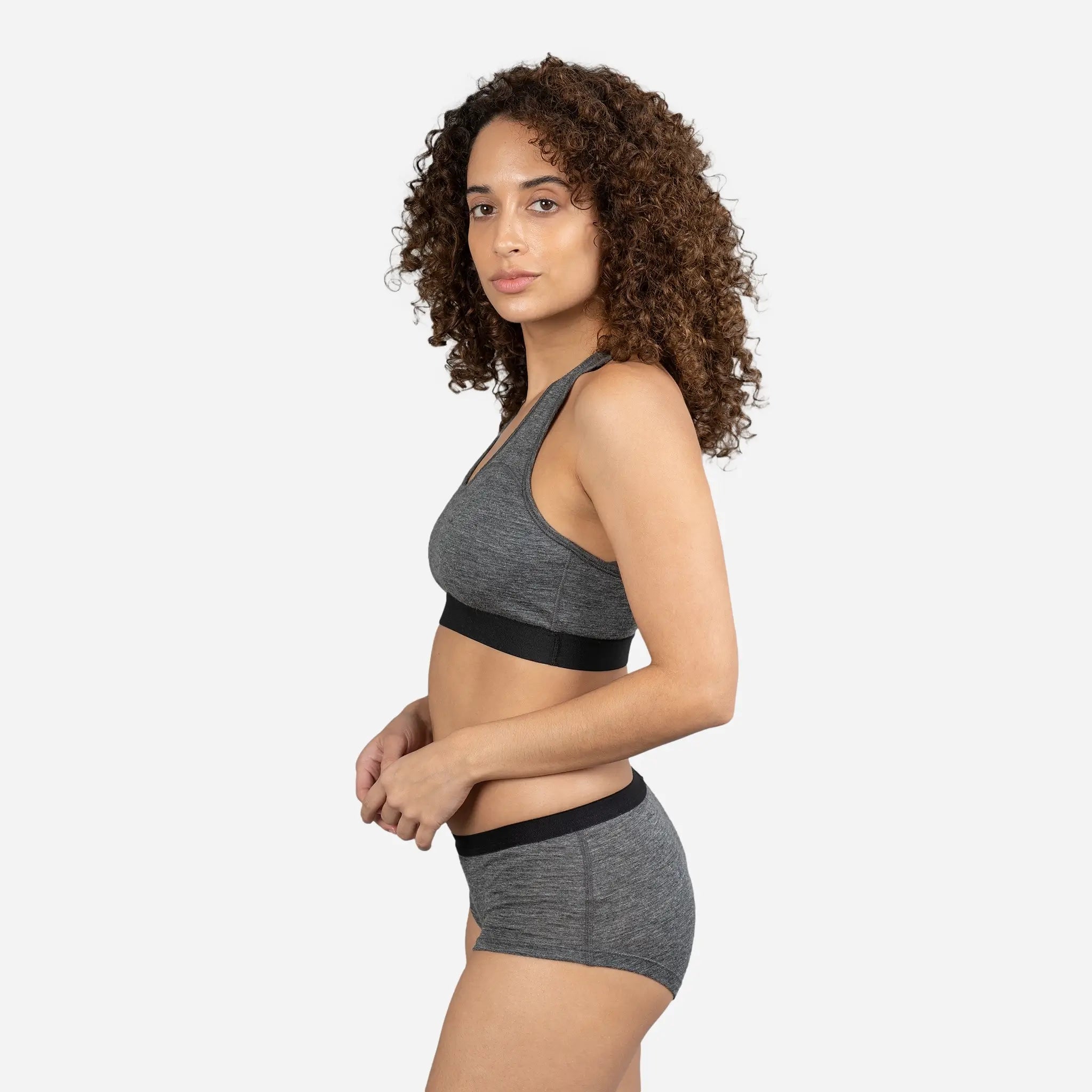 Ultralight Women's Alpaca Wool Sports Bra - 160 GSM - Perfect for Yoga, Running & Outdoor Activities