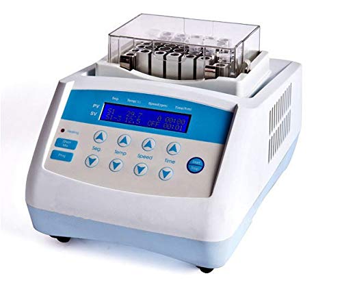 GOWE Thermo Shaker Incubator with Cooling Function - Adjustable Shaking Speed 300~1500 RPM - Ideal for Lab Experiments, DNA/RNA Extraction, Cell Culturing & Microbiology Research