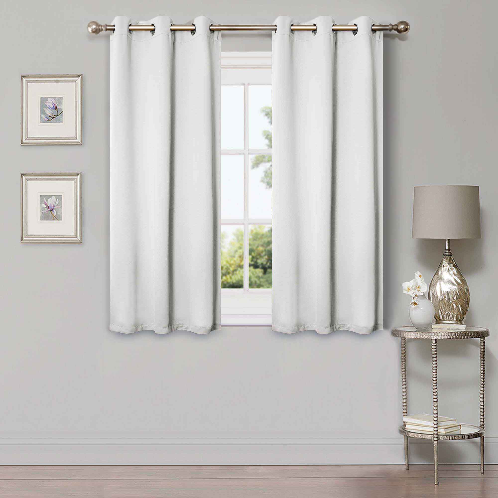 Blackout Curtains with Grommet Top - Solid Classic Modern Window Treatment for Bedroom & Living Room - Light Blocking & Noise Reducing