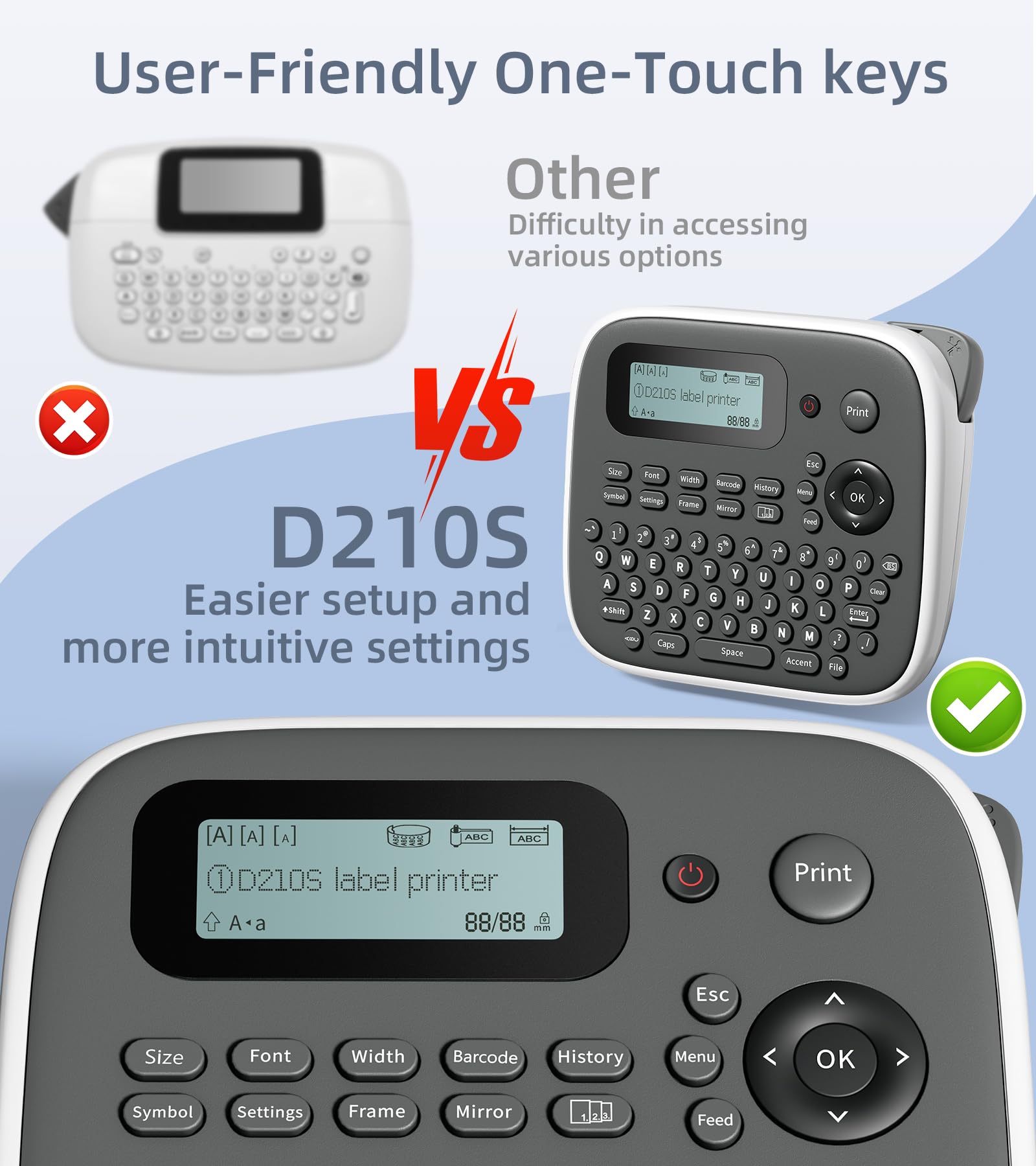 Portable Label Maker Machine with 12mm (0.47