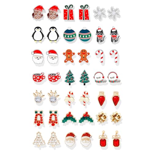 A5：18 pairs christmas earrings