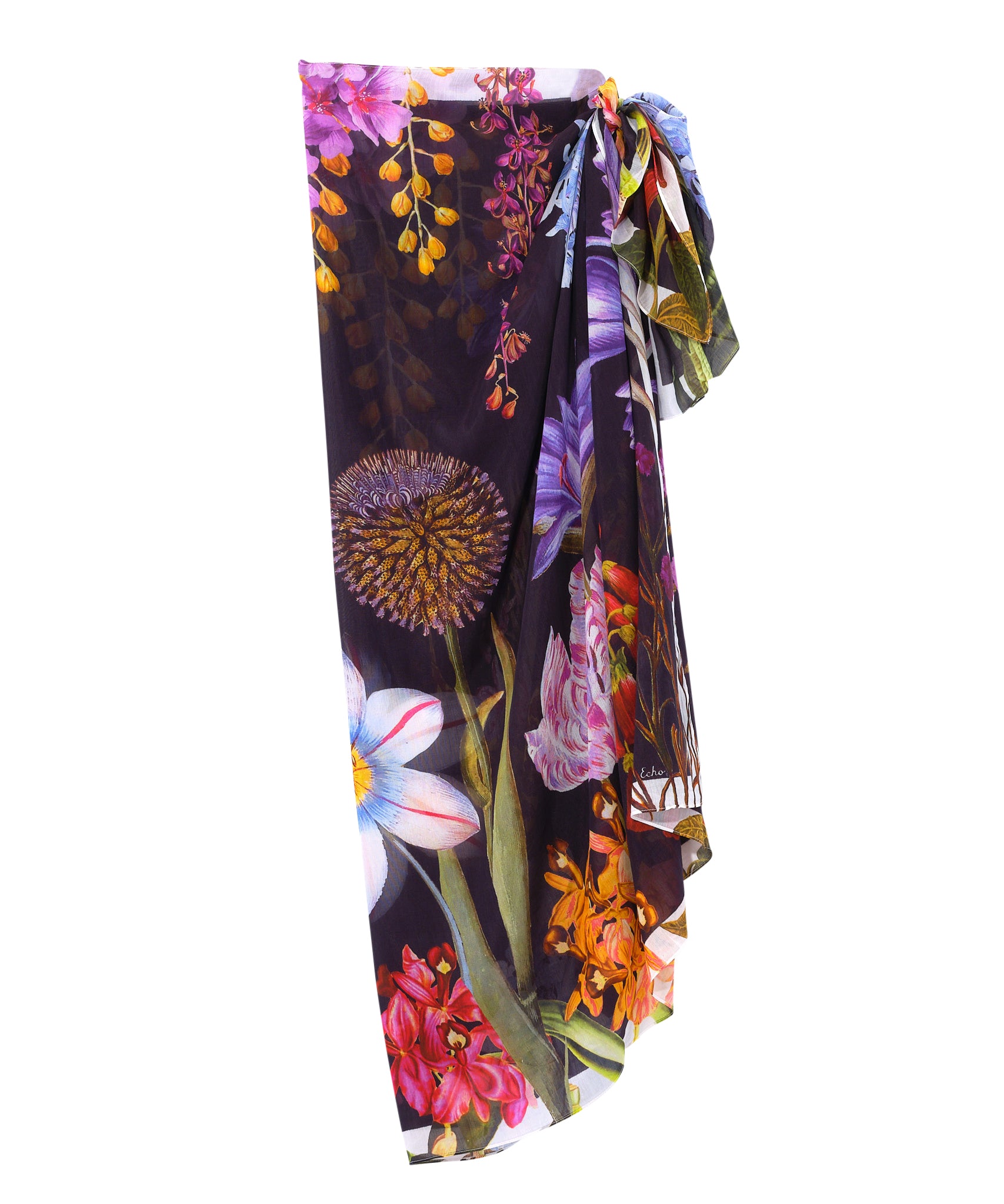 Botanica Sarong Wrap - Lightweight Beach Cover Up, Boho Summer Skirt & Poolside Dress for Women | Perfect for Vacations, Swimwear Cover & Resort Wear