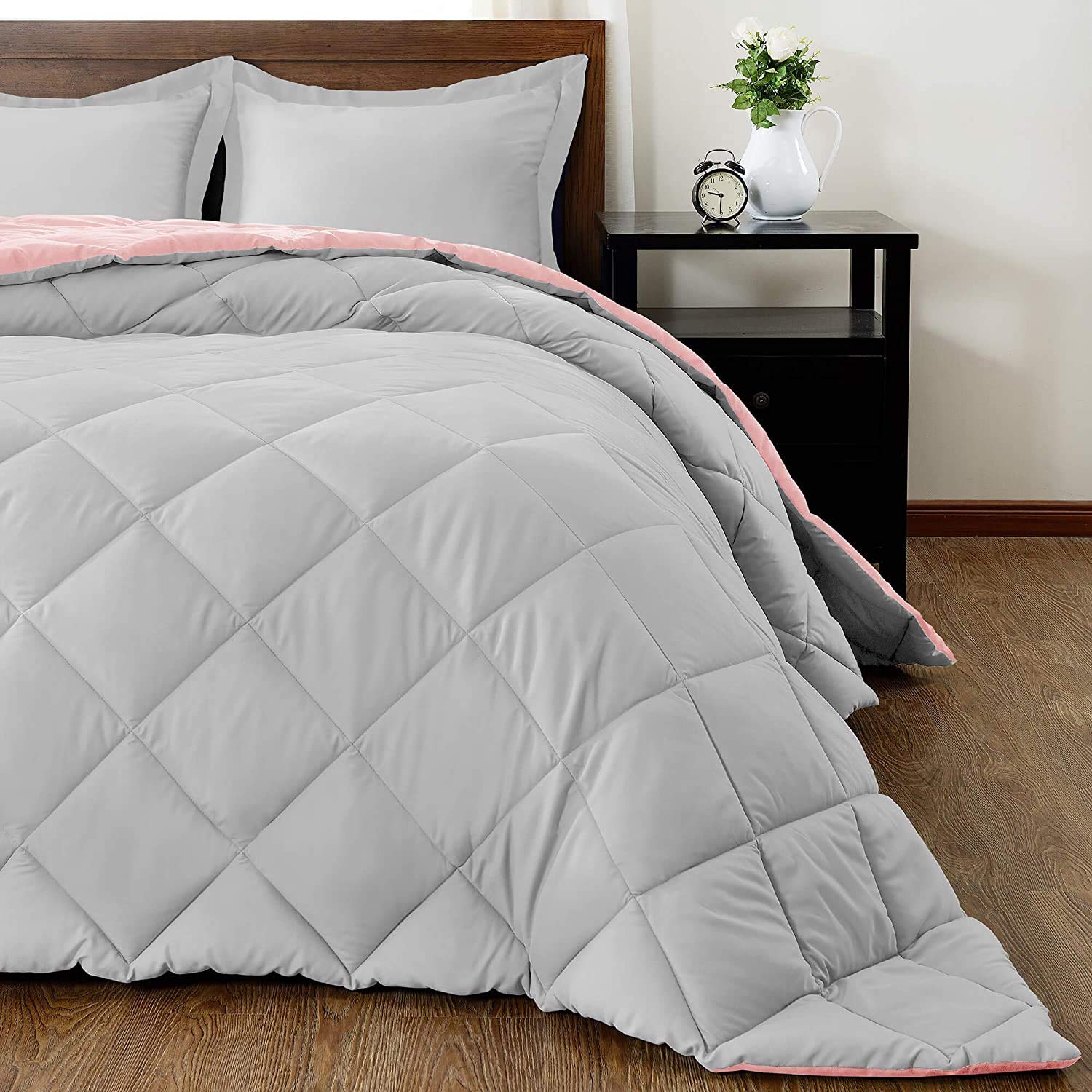 Reversible Down Alternative Comforter Set - 5 Piece California King (94