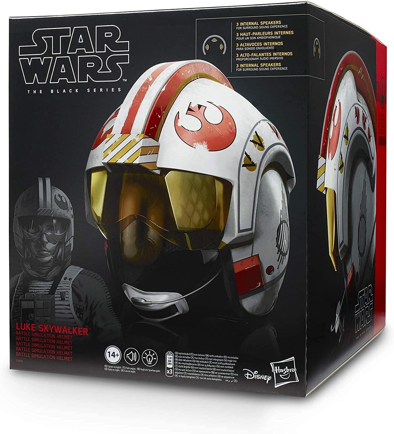 Star Wars The Black Series Luke Skywalker Battle Simulation Helmet - Premium Collectible Replica for Cosplay, Display & Star Wars Fans - Perfect for Halloween, Conventions & Movie Nights