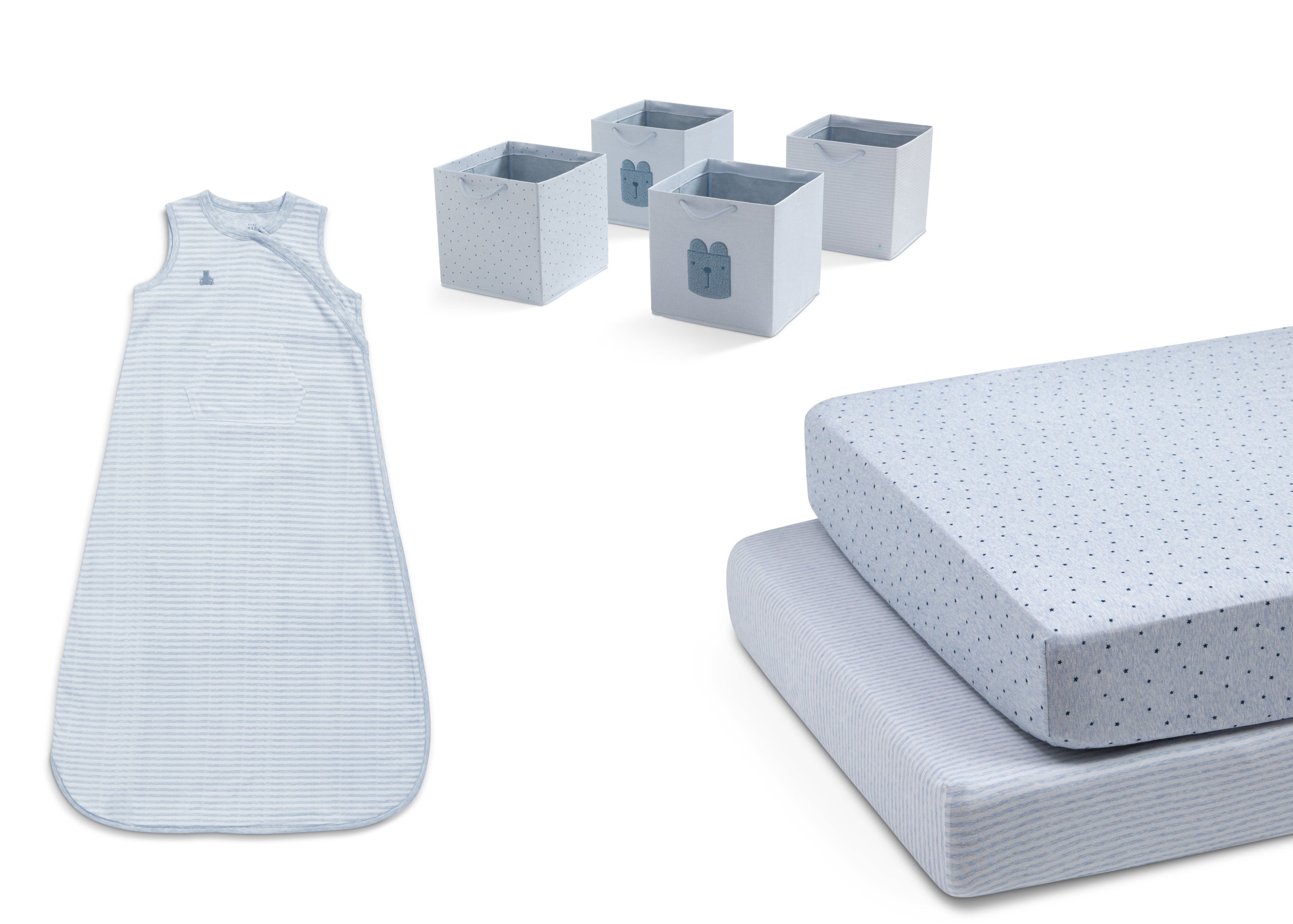 7-Piece Bedding Set with Sleep Sack & Storage Bag - Soft & Cozy for Baby, Toddler, and Kids - Perfect for Nursery, Daycare, and Travel