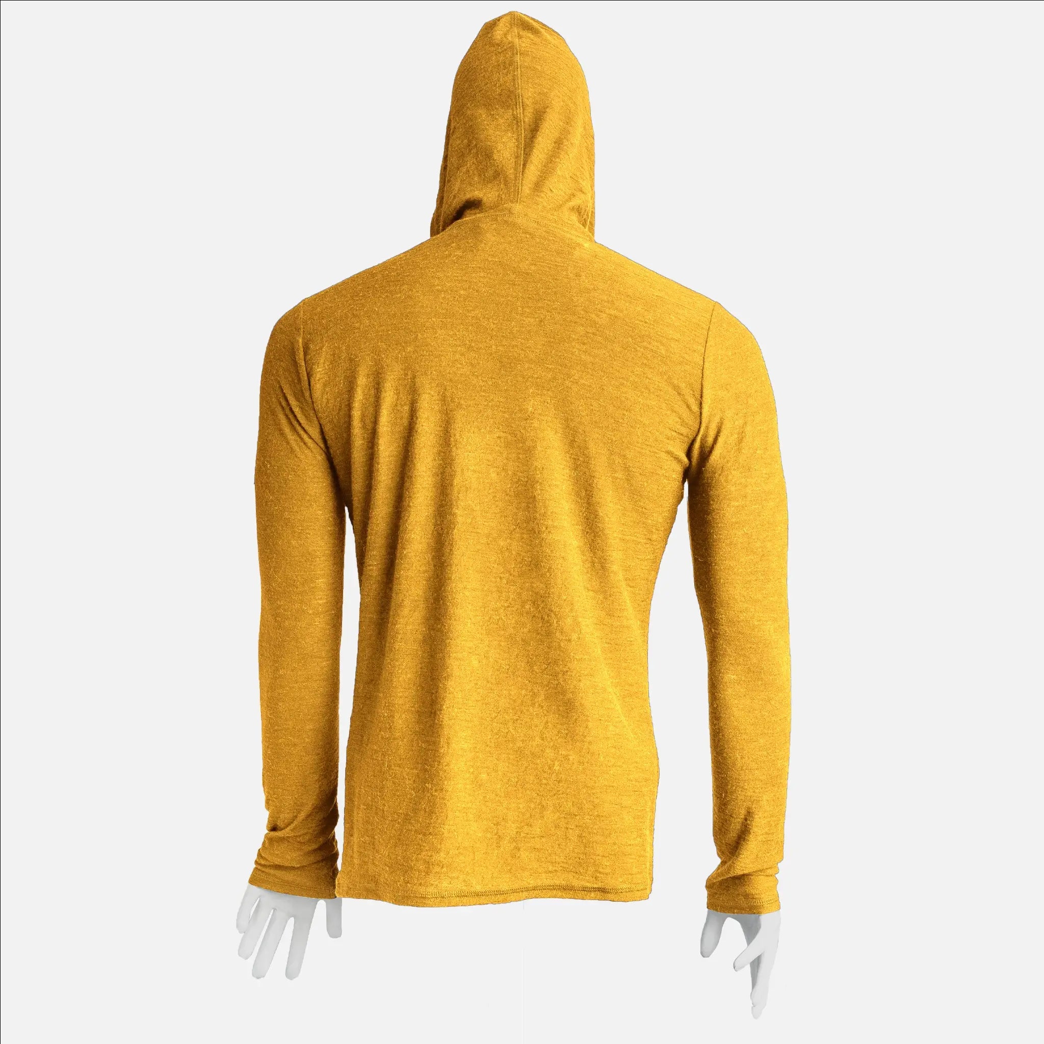 Ultralight Men's Alpaca Wool Sun Hoodie UPF 50+ - 160 GSM Breathable & Moisture-Wicking for Hiking, Camping & Outdoor Adventures
