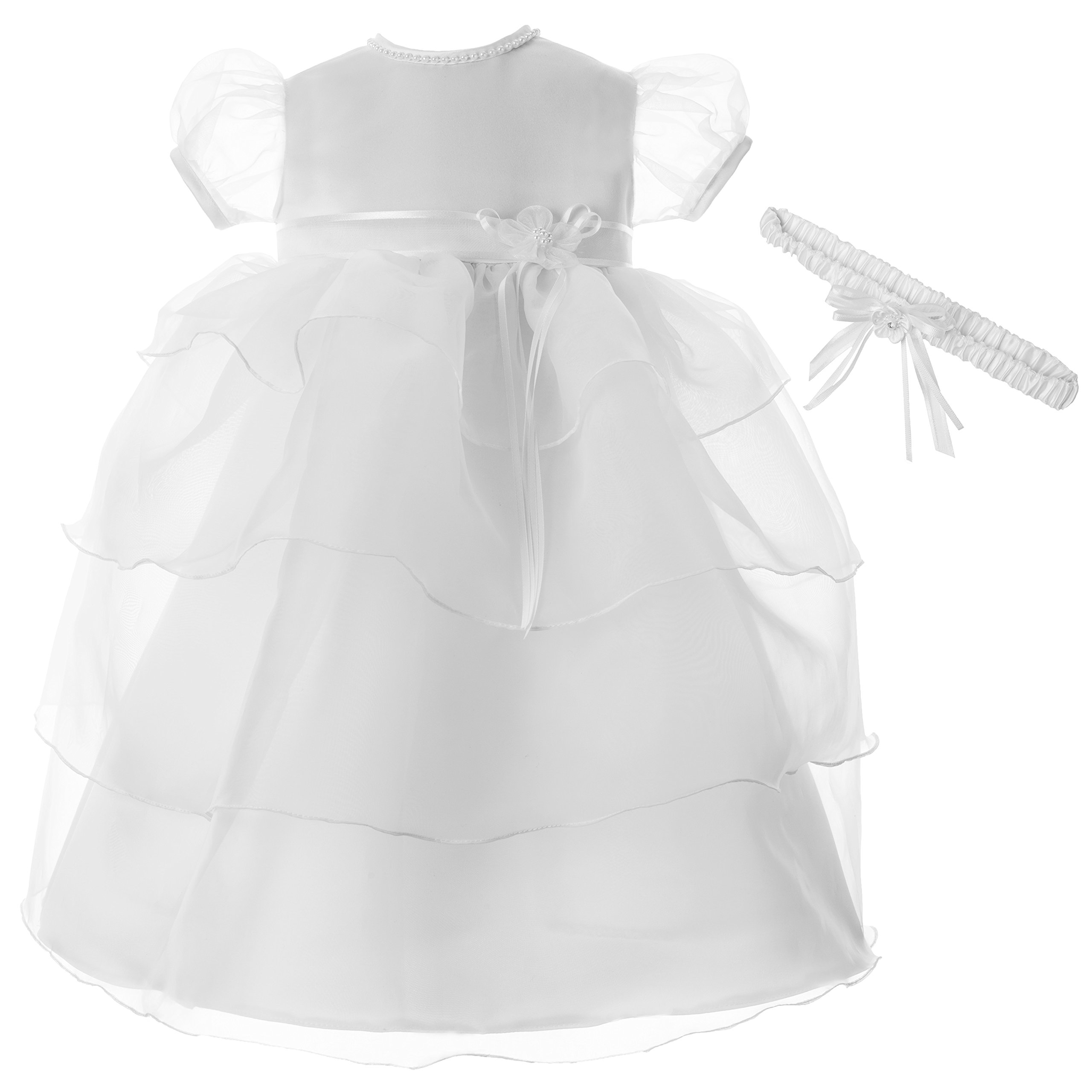 Baby Girls' 1380 Formal Dress - Elegant Party Gown for Weddings, Baptisms & Special Occasions