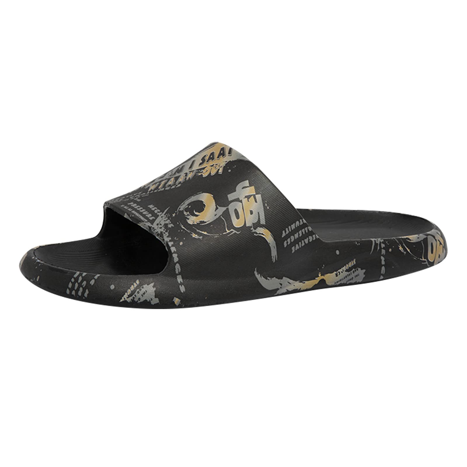 Non-Slip Rubber Sole Slippers for Women & Men - Comfortable Indoor/Outdoor House Shoes for Home, Spa, Yoga & Relaxation