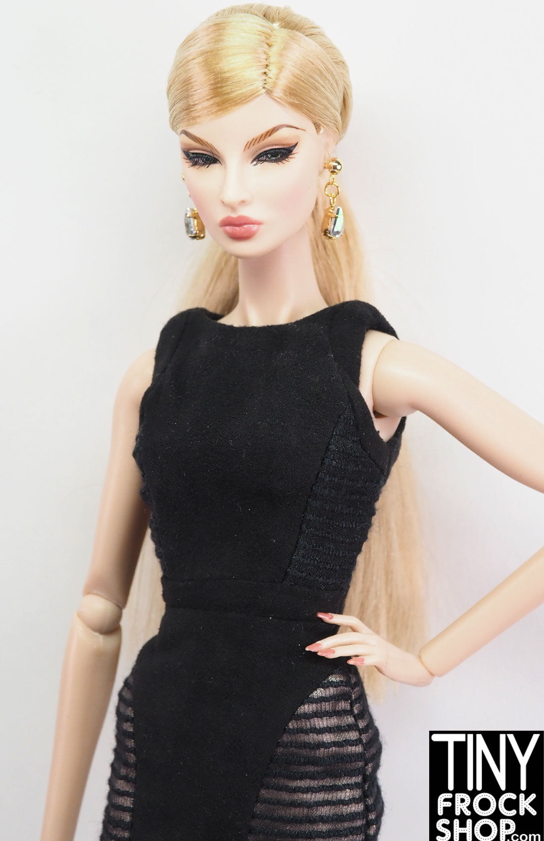 Stylish Dominique Black Pieced Dress for Women - Elegant Evening & Party Wear - Perfect for Date Nights, Cocktail Parties & Special Occasions