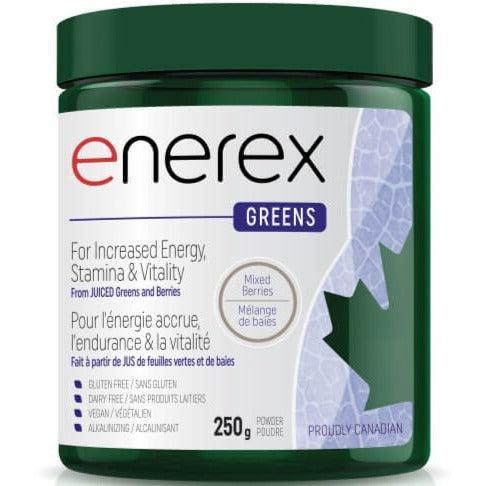 Enerex Greens Mixed Berries Superfood Powder 250g - Antioxidant Boost for Smoothies, Juices & Healthy Drinks
