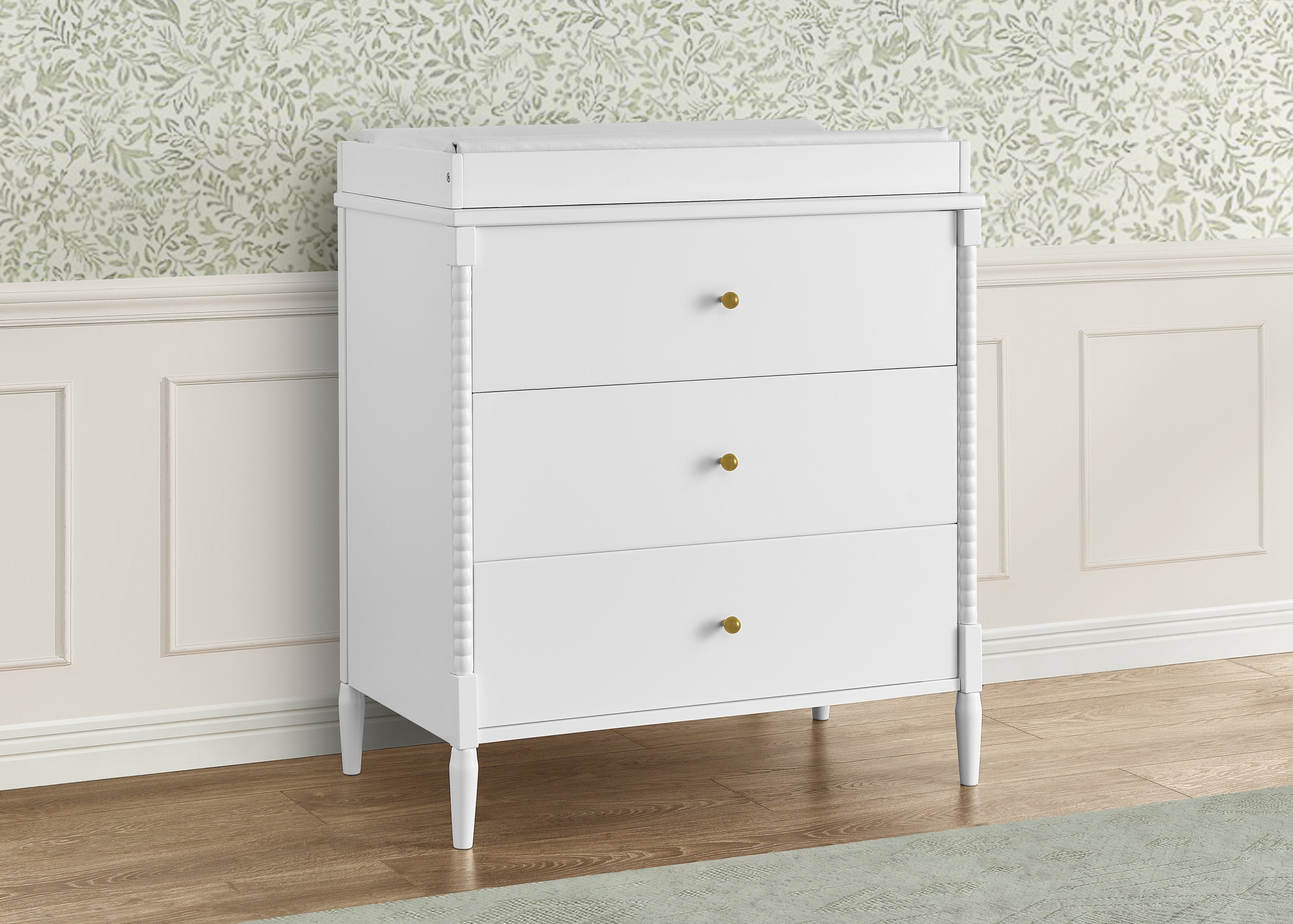 Lily 3 Drawer Dresser with Interlocking Drawers - Sturdy Bedroom Storage Furniture for Clothes, Toys & Organizing - Perfect for Kids Room, Nursery or Dormitory