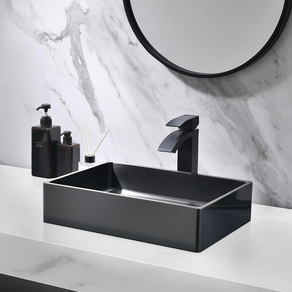 16x12 Gabhar Stainless Steel Bathroom Sink - Rust-Resistant Drop-in Kitchen & Bathroom Sink for Modern Homes, Apartments, and RV Use
