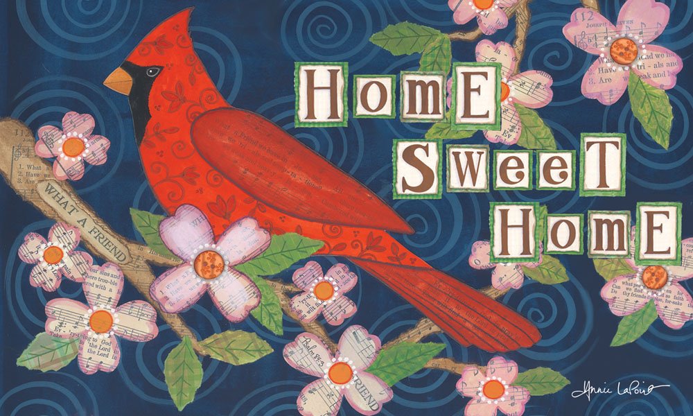 Custom Sublimated 'Home Sweet Home' Doormat - Non-Slip Welcome Mat for Front Door, Porch & Entryway - Perfect Housewarming Gift for New Homeowners