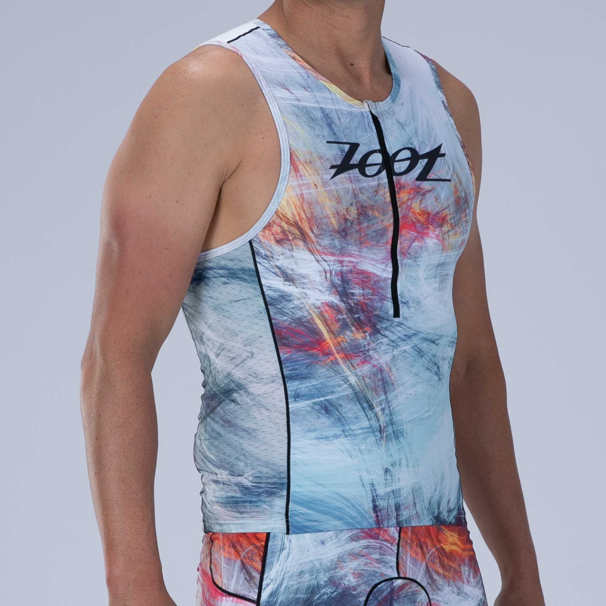 Men's Limited Edition Tri Tank Top - High Energy Performance Workout Shirt for Gym, Running & Fitness Training