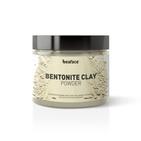 Activated Charcoal & Bentonite Clay Powder Combo Pack - Deep Skin Cleanser & Detoxifier - 100g Each (2-Pack) for Acne Treatment & Pore Minimizing - Perfect for Facial Masks & Body Scrubs