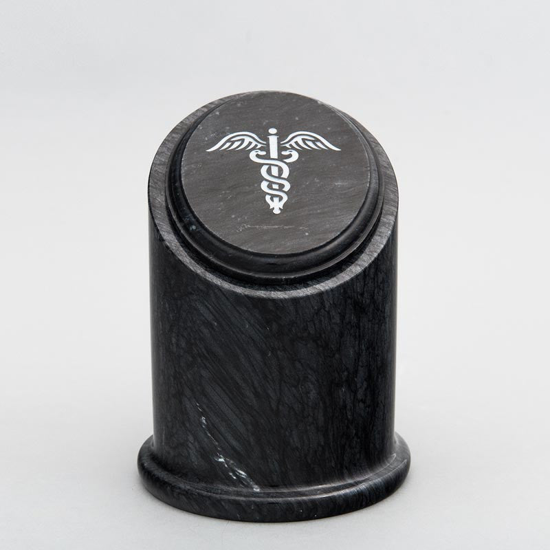 Premium Black Marble Cremation Urn for Youth - Elegant Memorial Keepsake for Sharing Ashes, Perfect for Home Display & Memorial Services