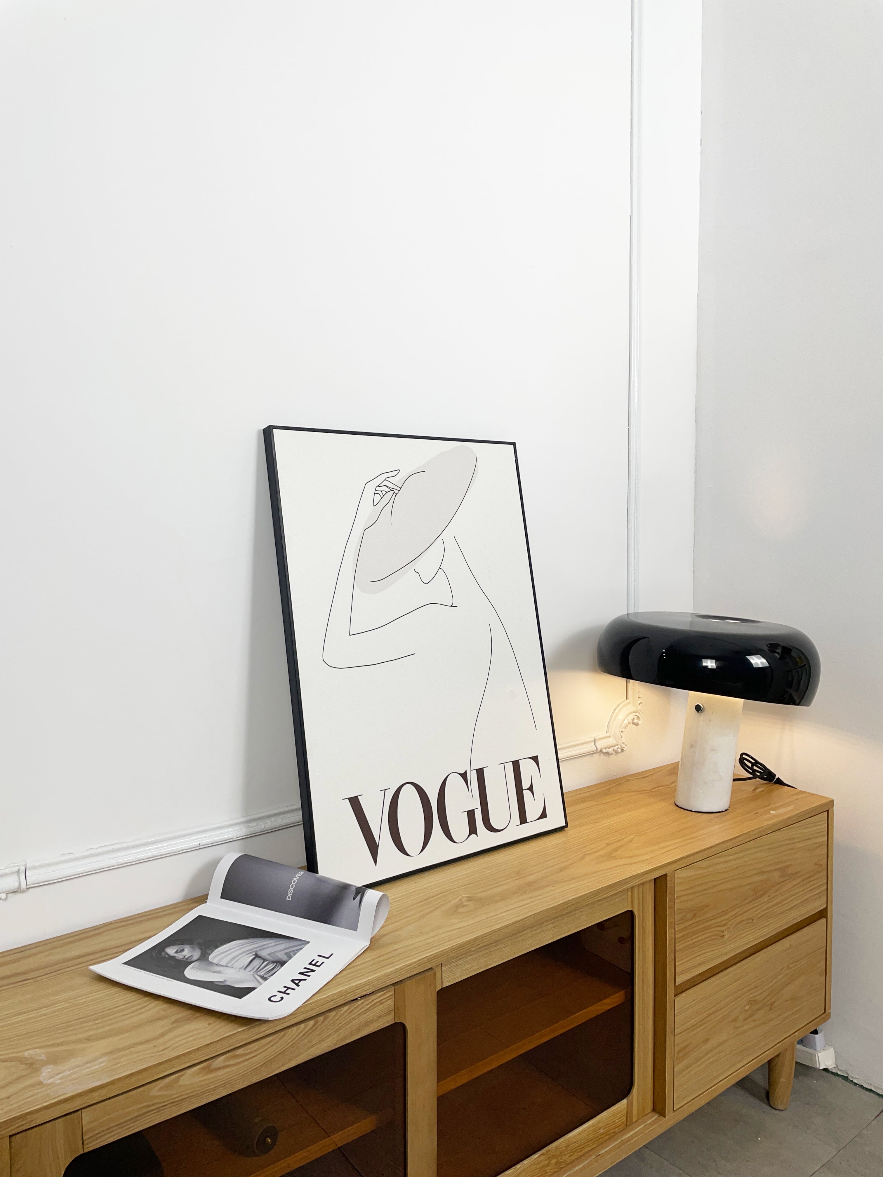 Nucleus Marble Table Lamp - Modern Home Decor Lighting for Bedroom, Living Room & Office - Elegant Nightstand Lamp with Natural Stone Base