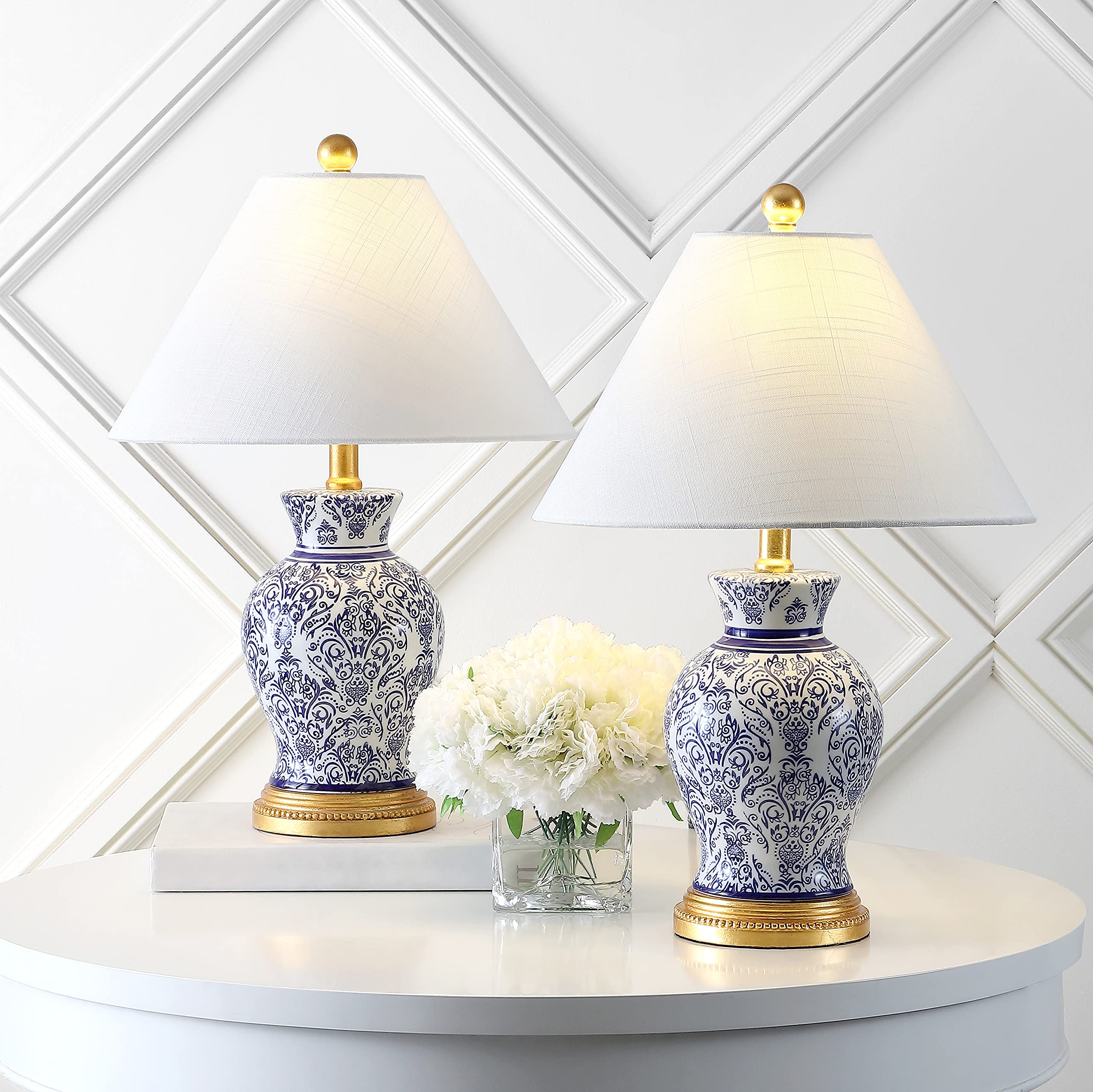 JONATHAN Y JYL6606A-SET2 Set of 2 Modern Farmhouse Table Lamps - 21