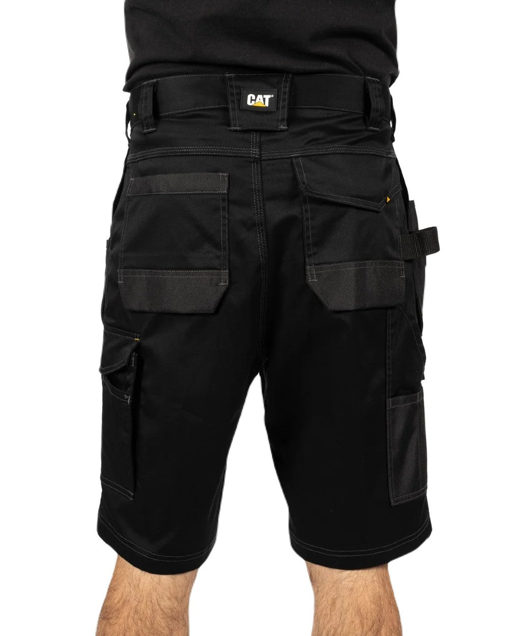 Caterpillar Men's Essential Stretch Holster Shorts - Durable Work Shorts with Pockets for Construction, Hiking & Outdoor Activities