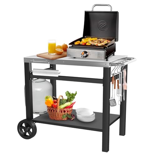 Double-shelf Grill Table