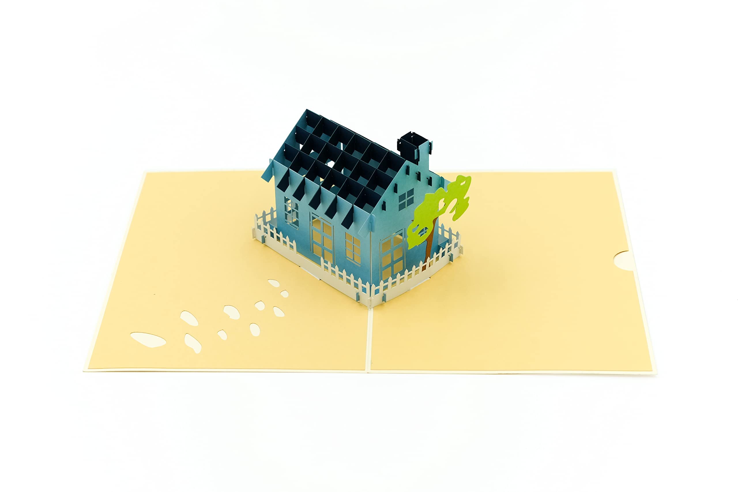 3D Pop Up House Greeting Card - New Home Congratulations Card for Homeowners, Housewarming Gift, First Time Home Buyer Card | Perfect for Housewarming Parties, New Home Gifts & Real Estate Closing Celebrations