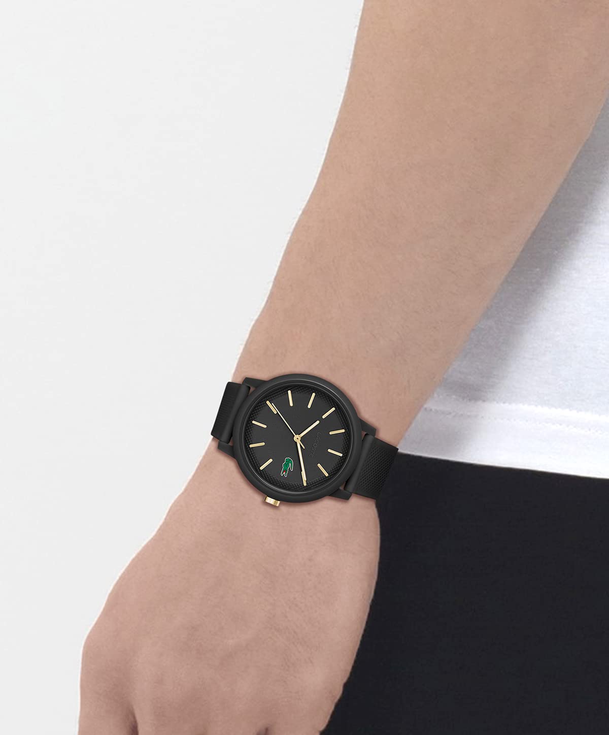 Lacoste Men's 12.12 Chrono Silicone Watch - Waterproof Sports Watch for Men, Fashion Casual Wristwatch with Date Display - Perfect for Gym, Work & Everyday Wear