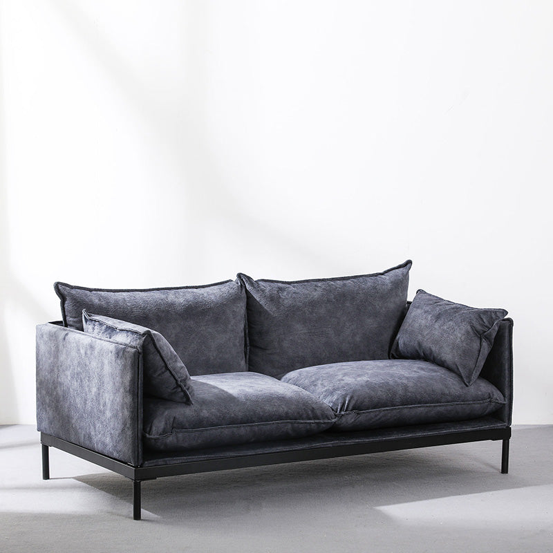 SINCLAIR 2-Seater Sofa 158cm Charcoal Gray - Modern Living Room Furniture for Small Spaces & Apartments
