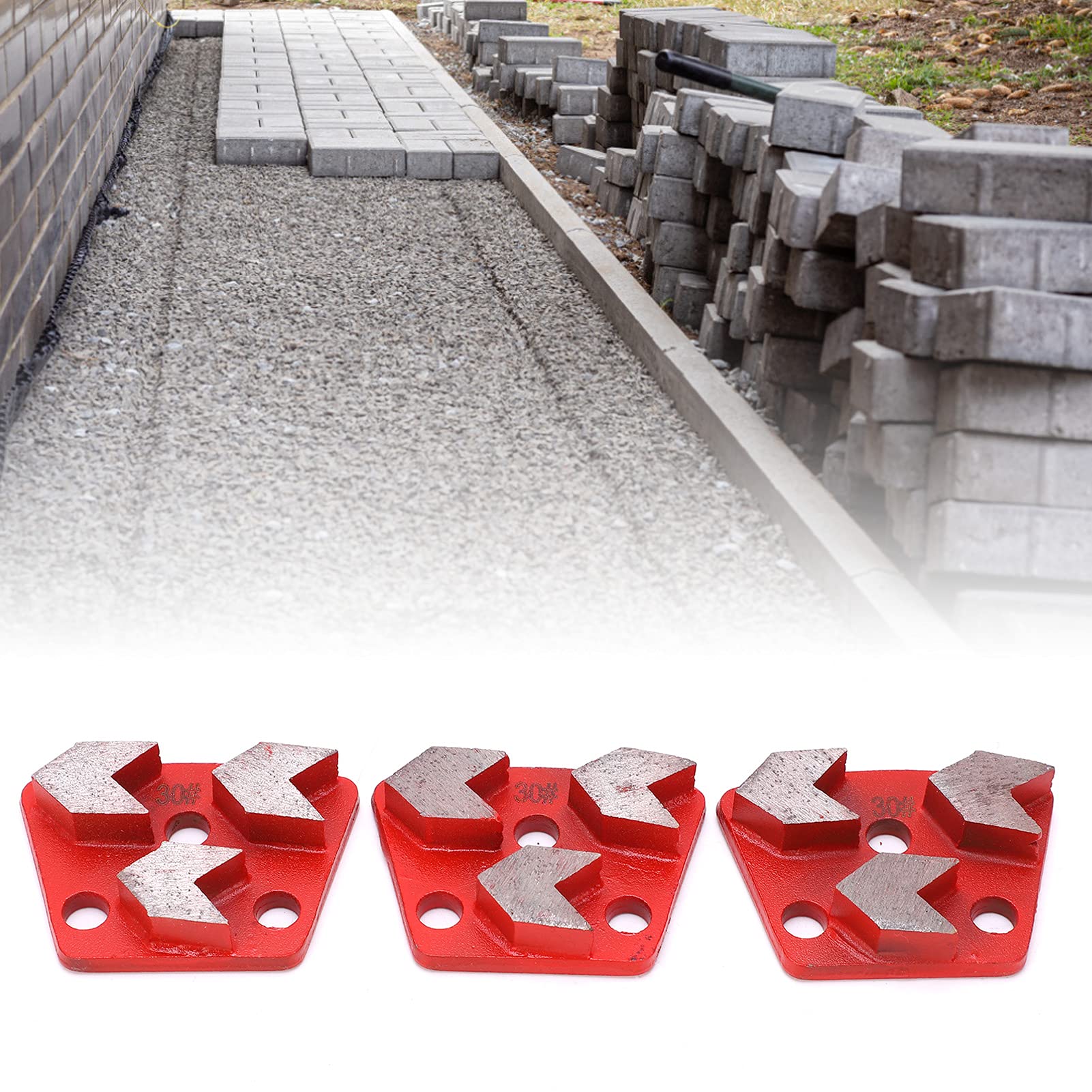 Durable Concrete Grinding Shoes with 3 Aggressive Teeth - Heavy-Duty Repair Tool for Men | Perfect for Floor Leveling, Surface Preparation & Construction Projects