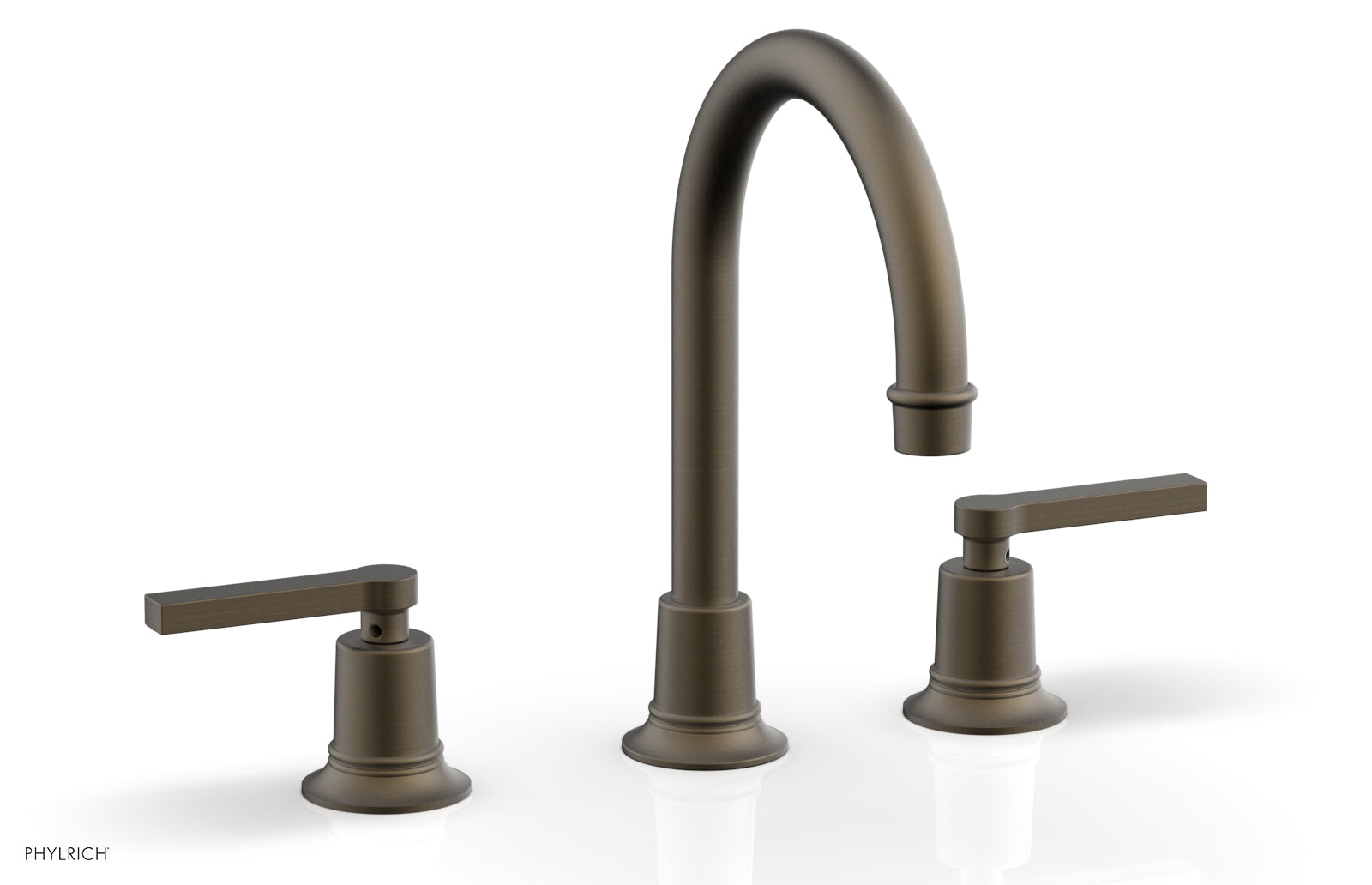 HEX MODERN Widespread Bathroom Faucet with Lever Handles - Model 501 04 - Perfect for Contemporary Vanities and Powder Rooms