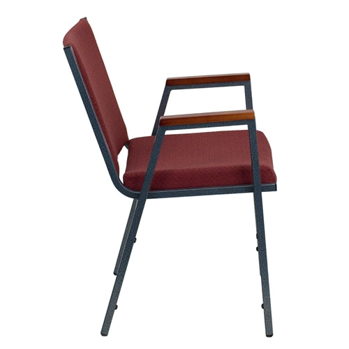 Heavy Duty FLASH HERCULES Series Stackable Fabric Chairs with Arms - Durable Conference & Event Seating for Offices, Banquets, and Classrooms