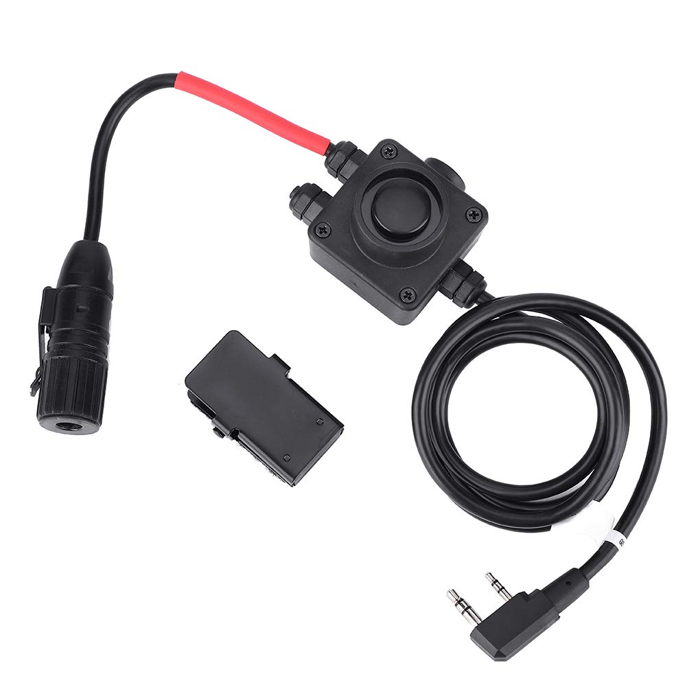 Keenso PTT Push-to-Talk Adapter for Z-TAC Series Military Radios - Wireless Headset with Earphone for Clear Communication | Perfect for Tactical Operations, Outdoor Adventures & Work Safety