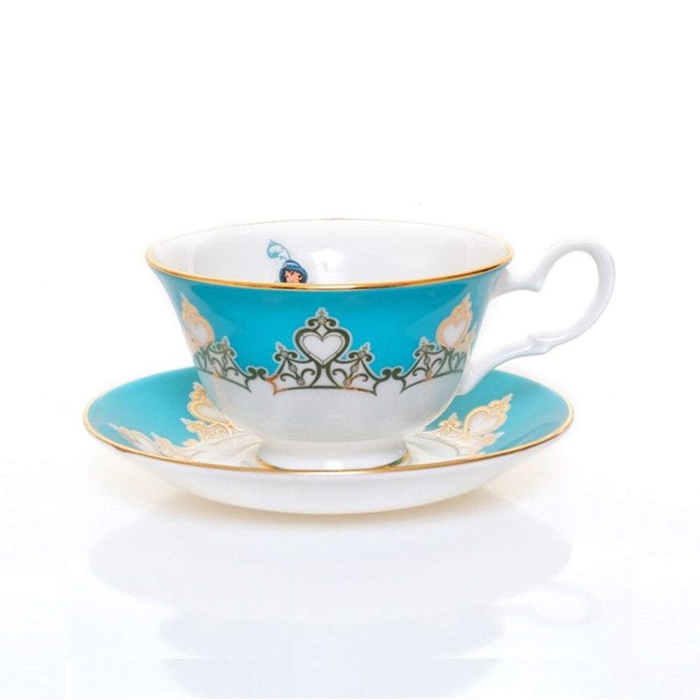 Disney Jasmine Bone China Tea Cup and Saucer Set - Elegant Floral Design for Afternoon Tea, Gift, and Collectibles | Perfect for Disney Fans, Tea Lovers, and Special Occasions