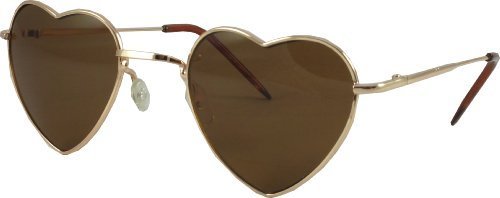 Vintage Heart-Shaped Retro Lolita Sunglasses for Men - 1960s Style Non-Polarized UV Protection - Perfect for Costume Parties, Vintage Fashion & Summer Outfits