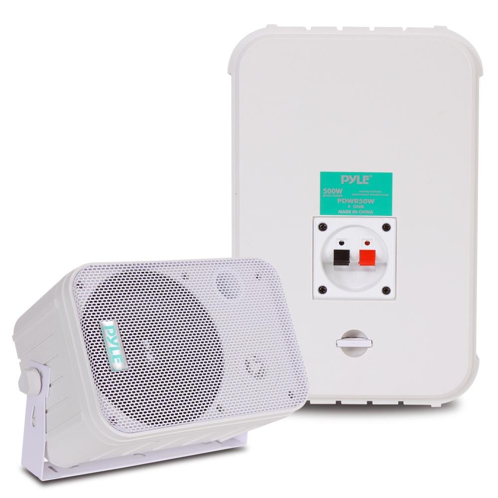 Pyle 2-Way Speaker System Pair - 500W Peak Power 6.5