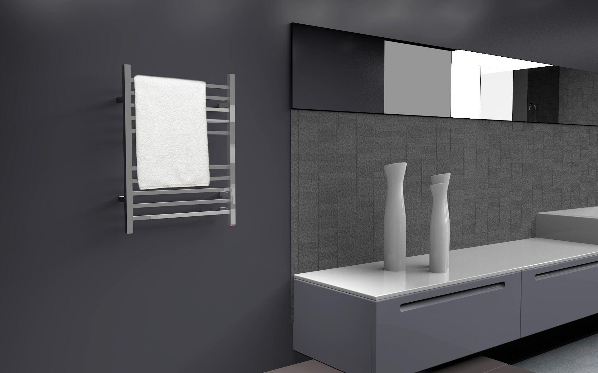 Amba Radiant 10-Bar Plug-in & Hardwired Bathroom Towel Warmer - 24