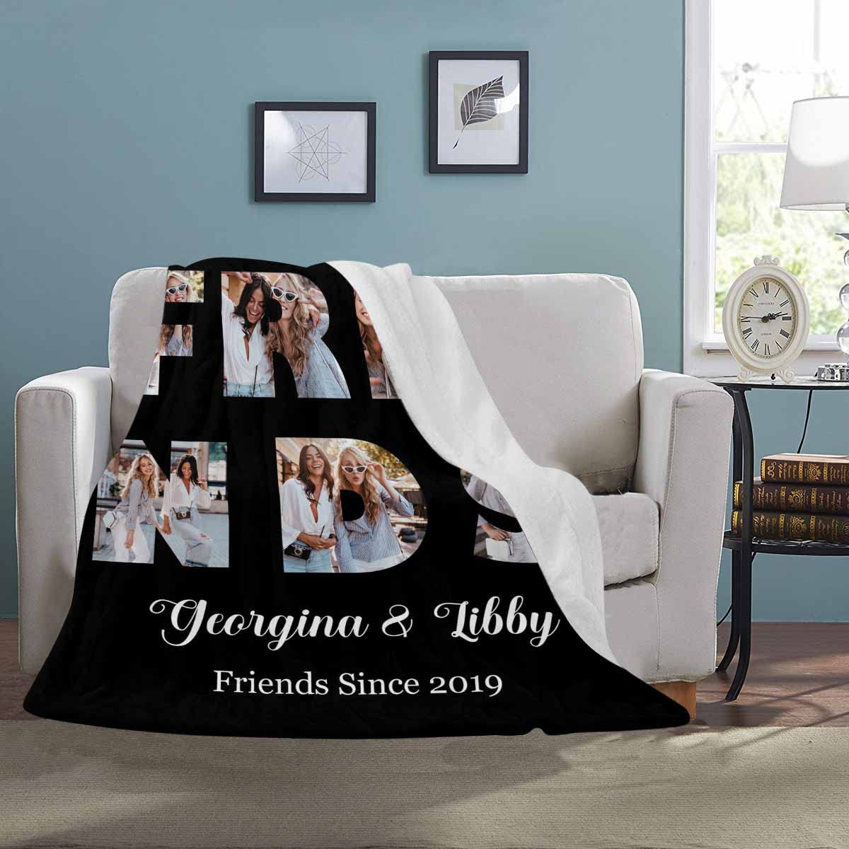 Best Friend Gifts for Women - Super Soft Throw Blanket 70x80 Inches, Birthday & Friendship Gift for Her, Cozy Blanket for Home, Bed & Sofa - Perfect for Movie Nights & Relaxation