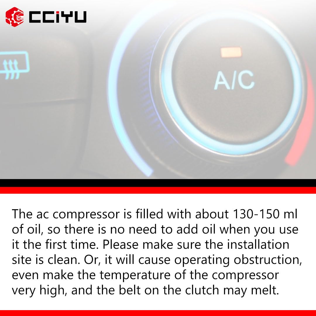 AC Compressor for Chrysler 300 & Dodge Charger 2.7L/3.5L 2006-2010 - Car Air Conditioning Replacement