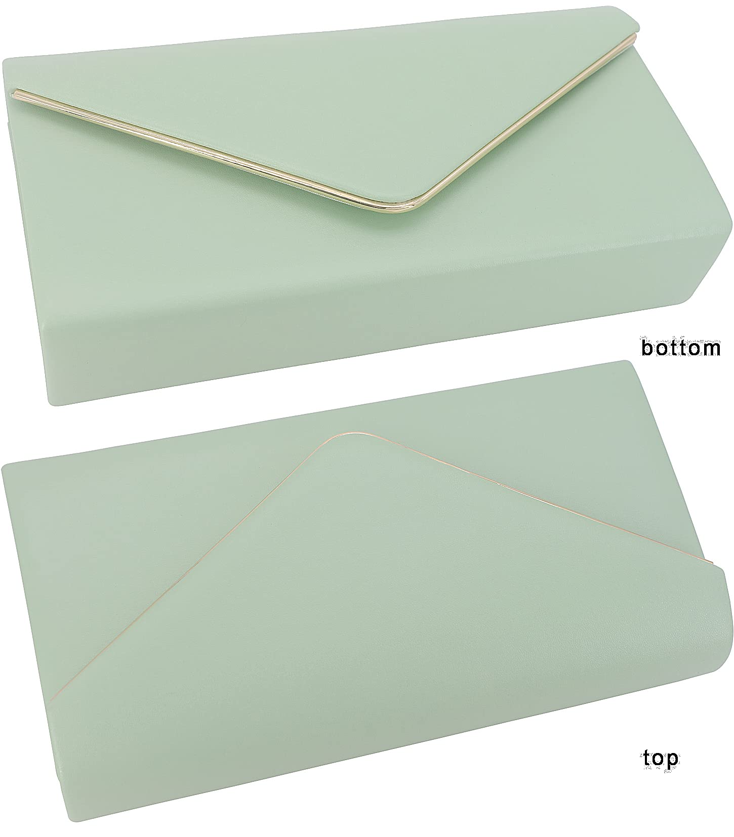 Vegan Leather Envelope Clutch Bag for Women - Elegant Foldover Evening Purse with Wristlet Strap | Perfect for Weddings, Parties & Formal Events