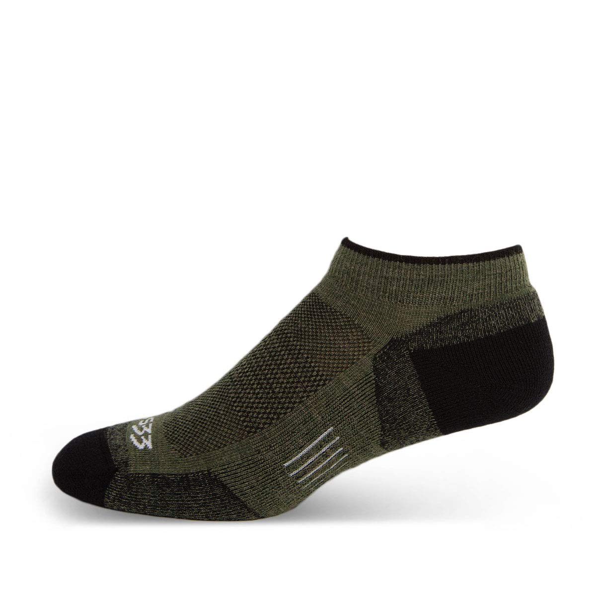Premium USA Made No Show Socks for Running & Hiking - Breathable Merino Wool Athletic Socks - Anti-Slip Comfort for Outdoor Sports & Daily Wear