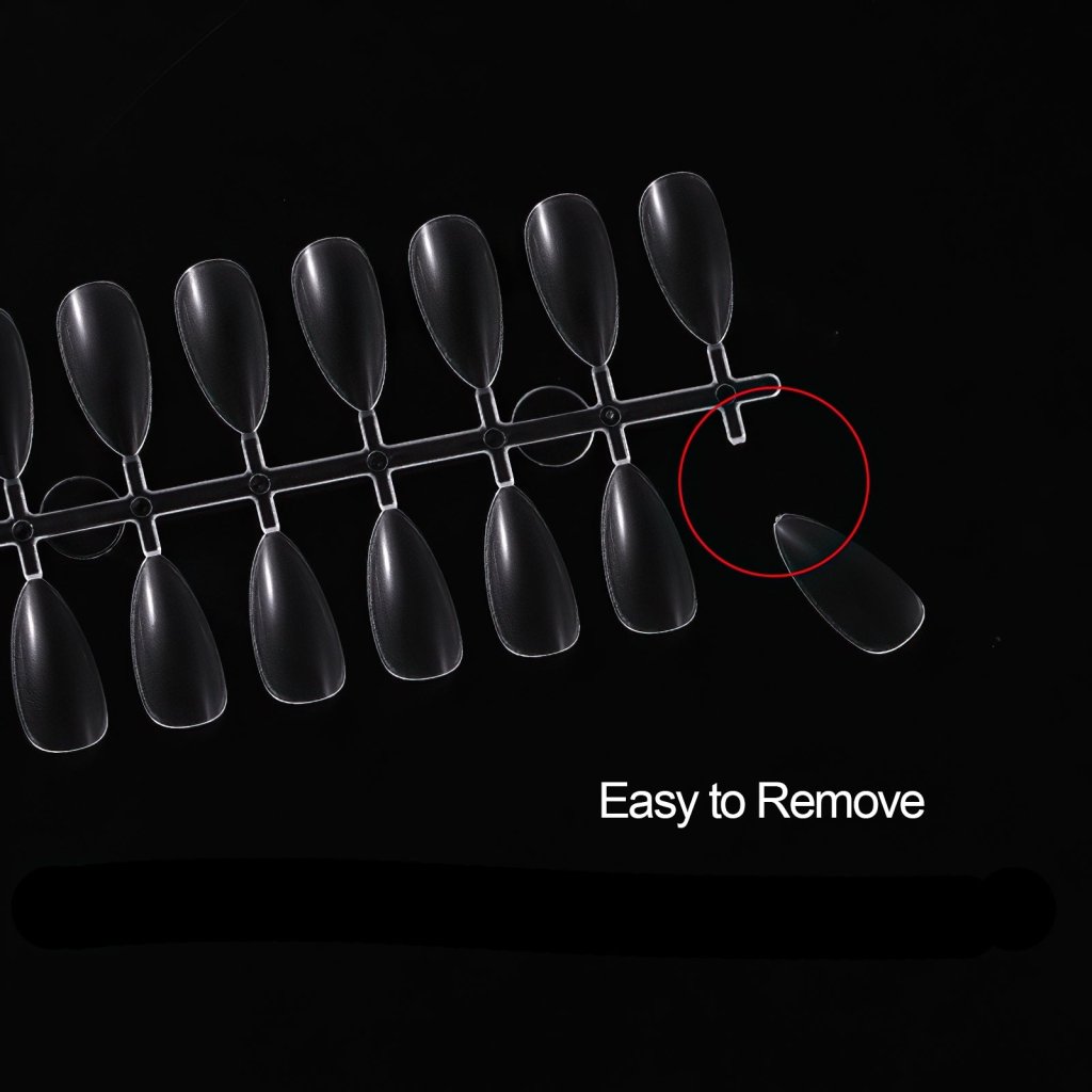 Transparent Nail Tips for Nail Art - DIY False Nails for Acrylic & Gel Extensions - Perfect for Salon, Home Manicures & Special Occasions